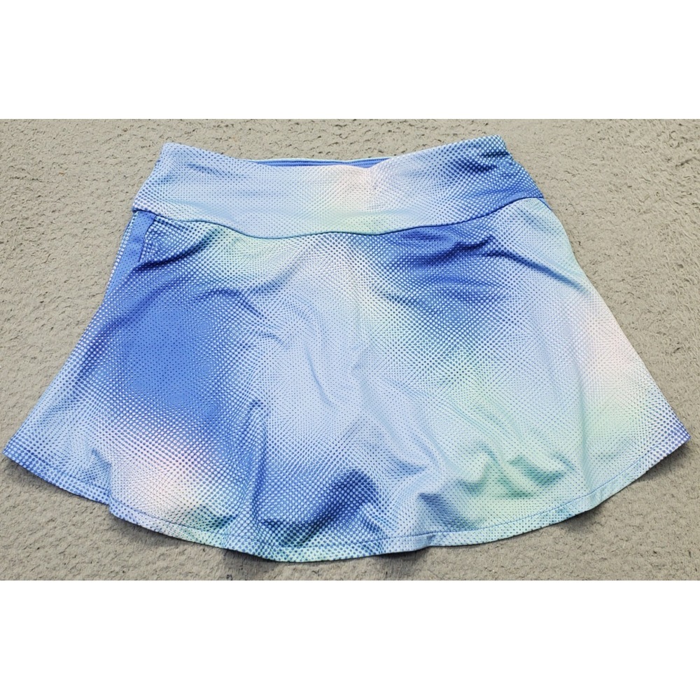 Adidas AOP 3S Flounce Skort Youth XL Multi Tie Dye Slim Elastic Waist‎ AX10073